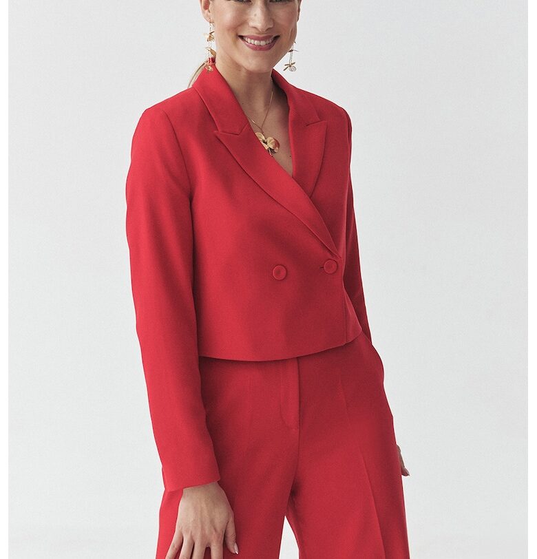 Сако с раздвоен ревер - Червен Tatuum