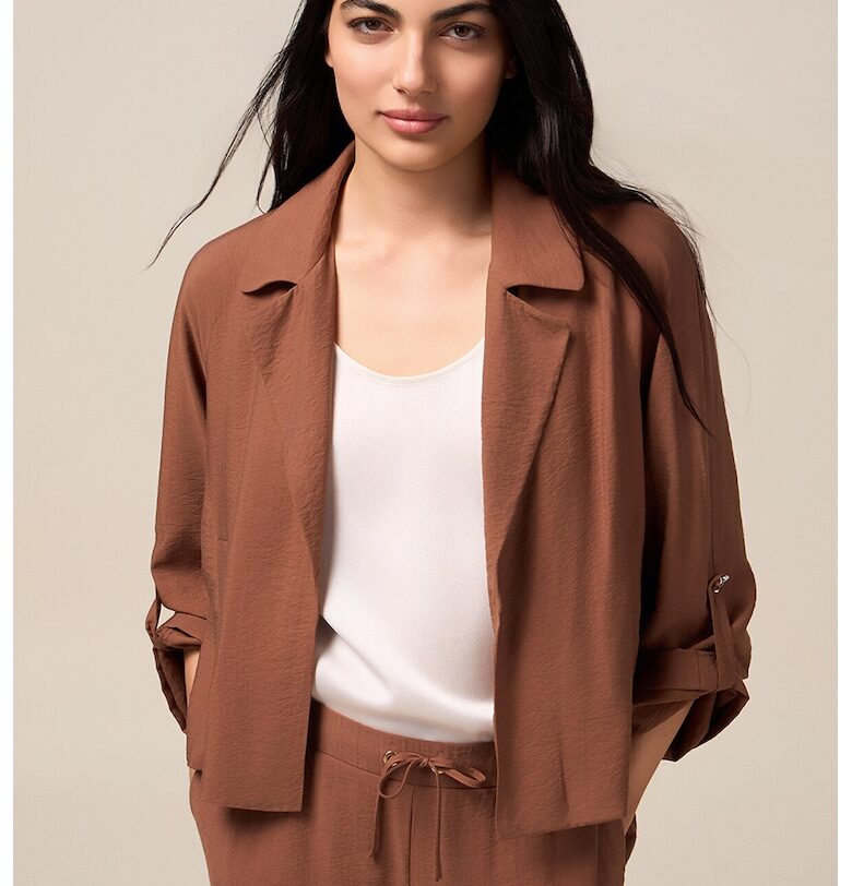 Сако с ревери - Канелено кафяво Oltre