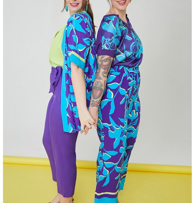 Сако с шпиц - Индигово синьо/Светлосин Fiorella Rubino