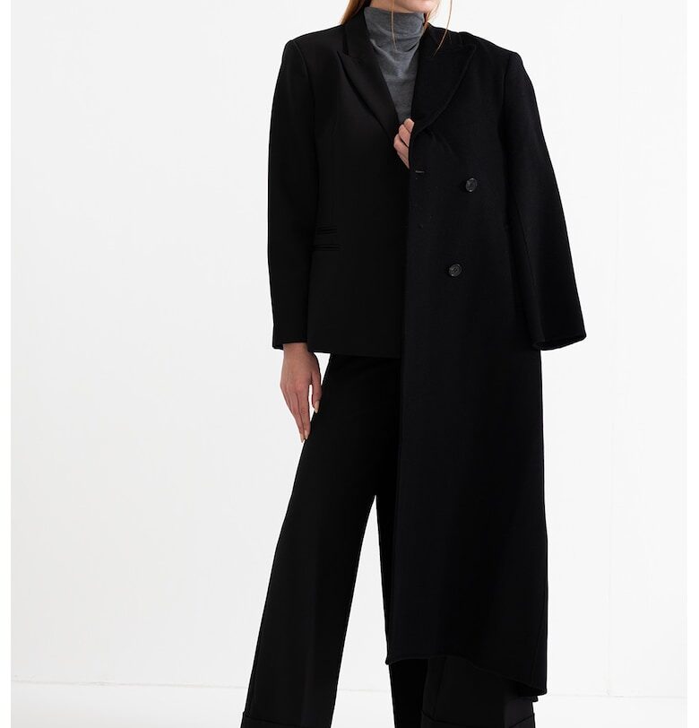 Сако със скрито закопчаване - Черен Stefanel