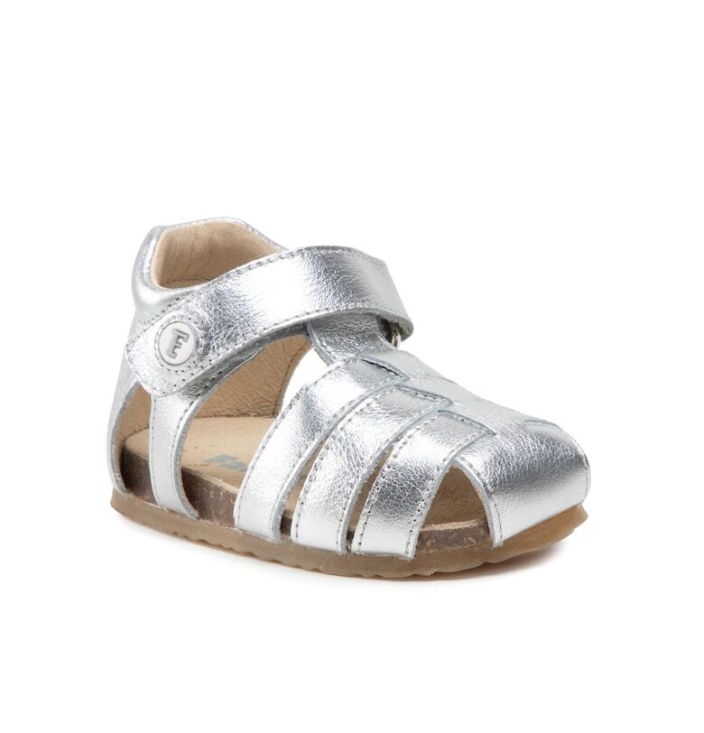 Сандали  300059005 - естествена кожа - сребро - Сребрист Naturino