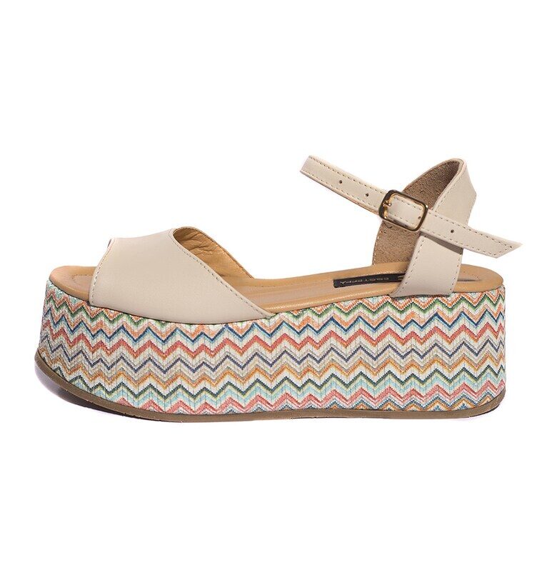 Сандали Erica с платформа - Бежов ESSTEFFA