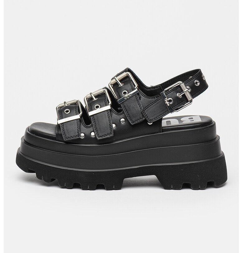 Сандали Jupiter Athena от еко кожа - Черен Buffalo