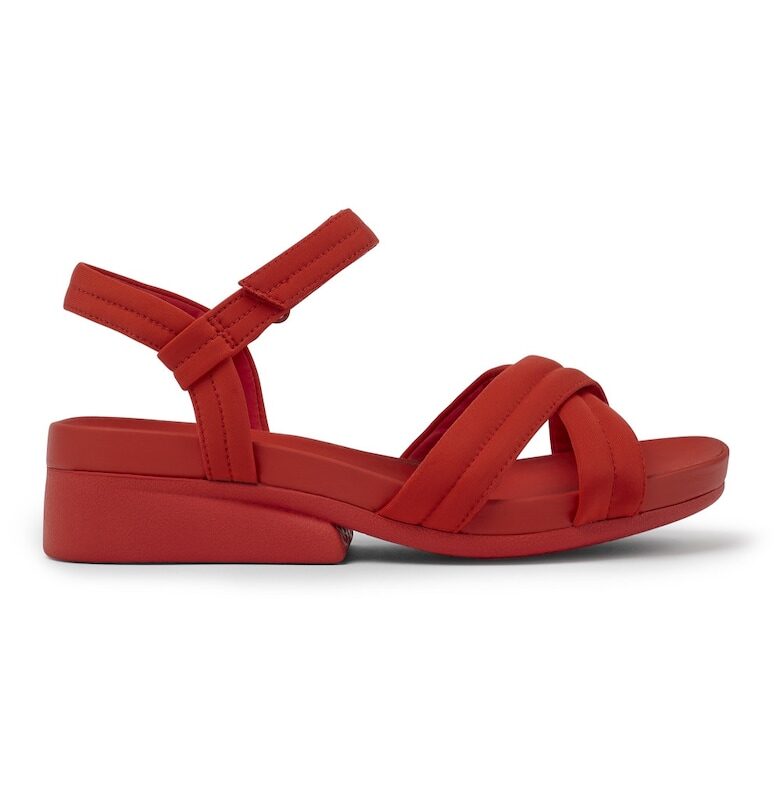 Сандали Minikaah с кръстосани каишки - Червен Camper