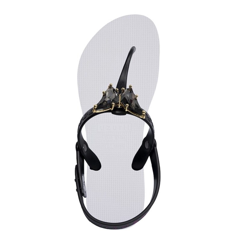 Сандали Selena с разделителна каишка - Бял UZURII