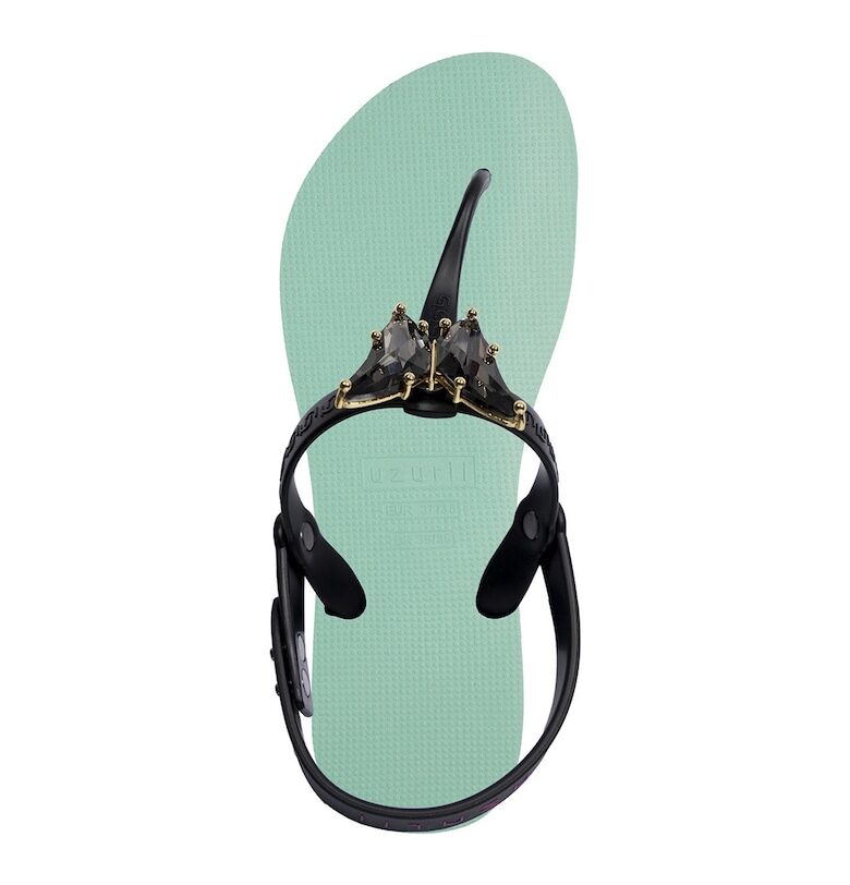 Сандали Selena с разделителна каишка - Ментово зелено UZURII