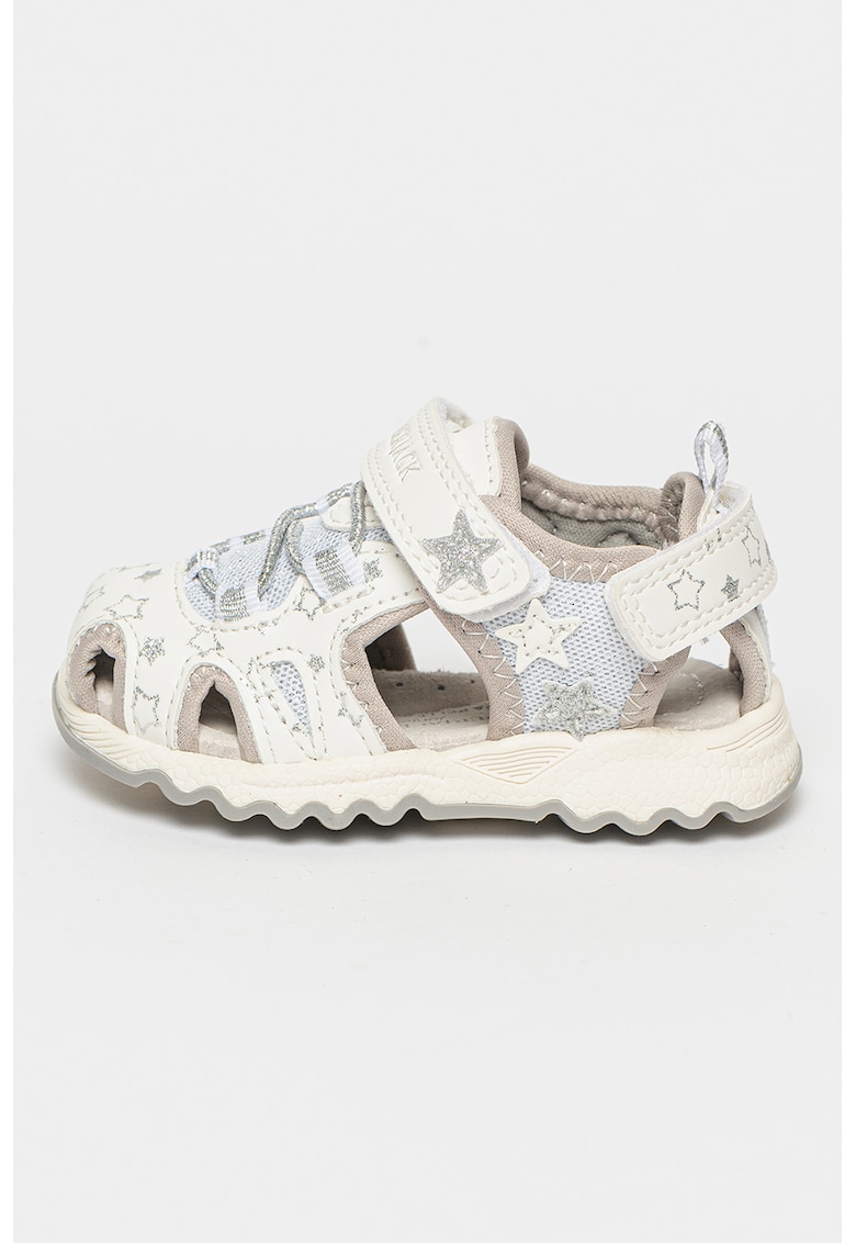 Сандали Toby от мрежа и еко кожа с велкро - Сив/Мръснобял Lumberjack