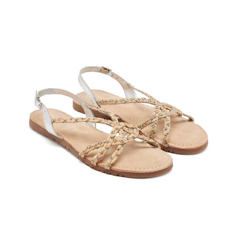 Сандали Wiota с декоративни камъни - Бежов Gioseppo