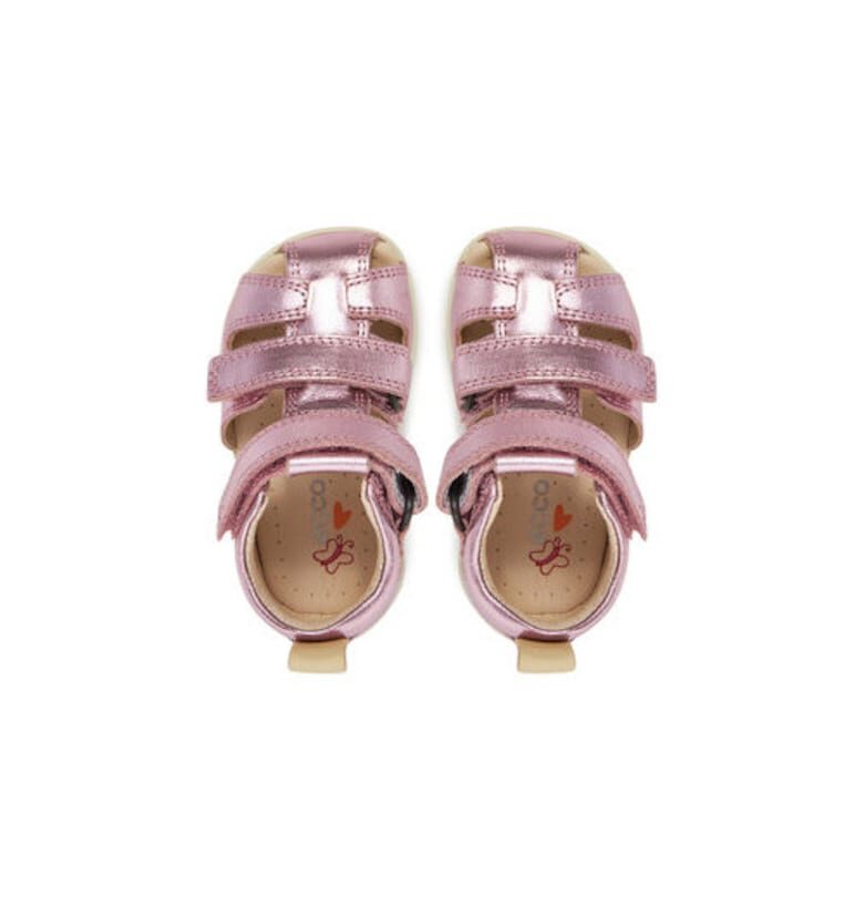 Сандали за момиче - 76113161126 -  Естествена кожа - Розов - Розово Ecco