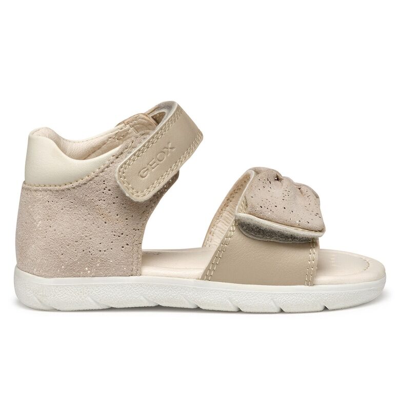 Сандали за момиче - B551YB-007BC -  Екокожа - Бежов - Бежов Geox