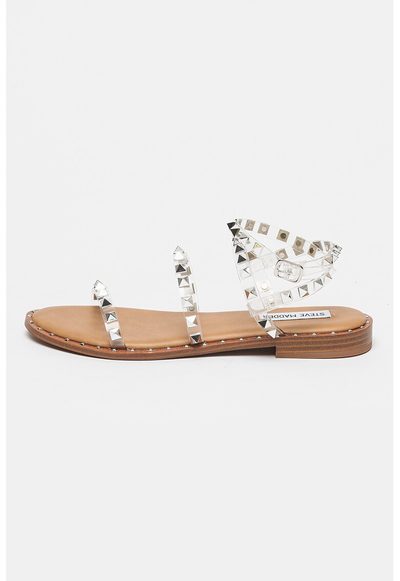 Сандали от велур Travel - Бежов/Сребрист Steve Madden