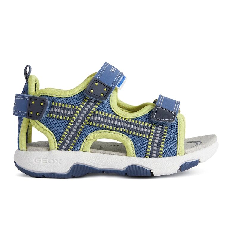 Сандали с велкро - Тъмносин/Бледожълт Geox