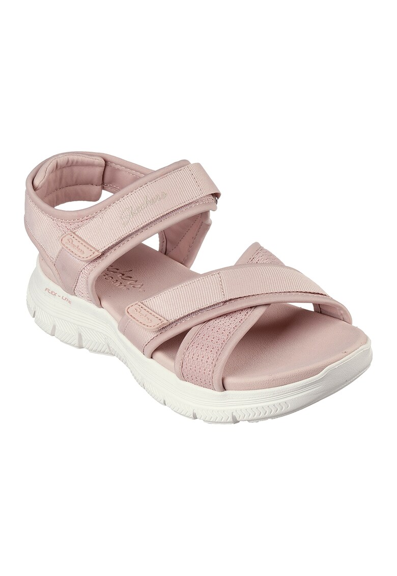 Сандали с велкро и лого - Бледо розово Skechers