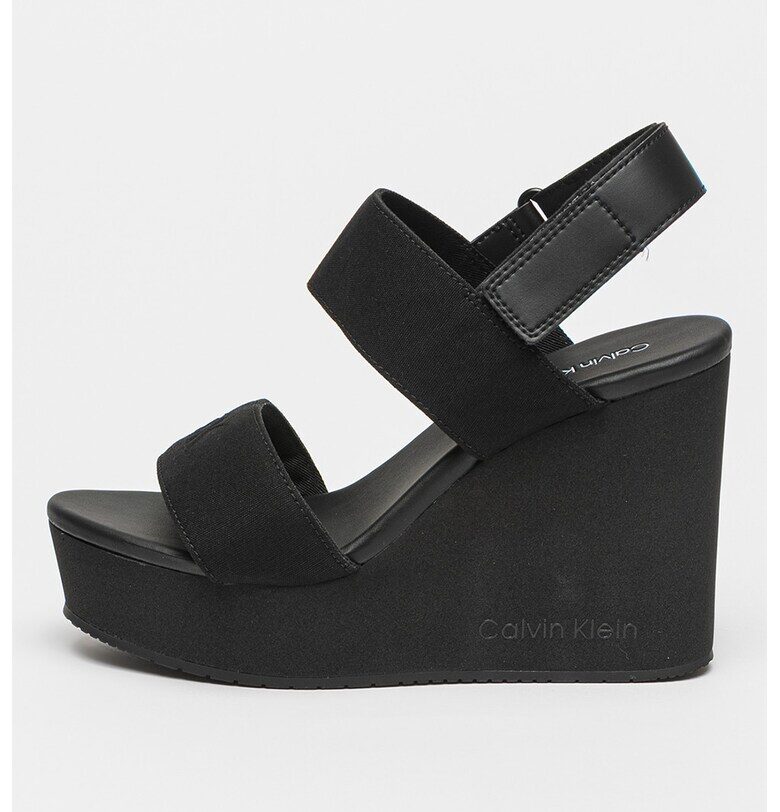 Сандали с платформа и велкро - Черен CALVIN KLEIN JEANS