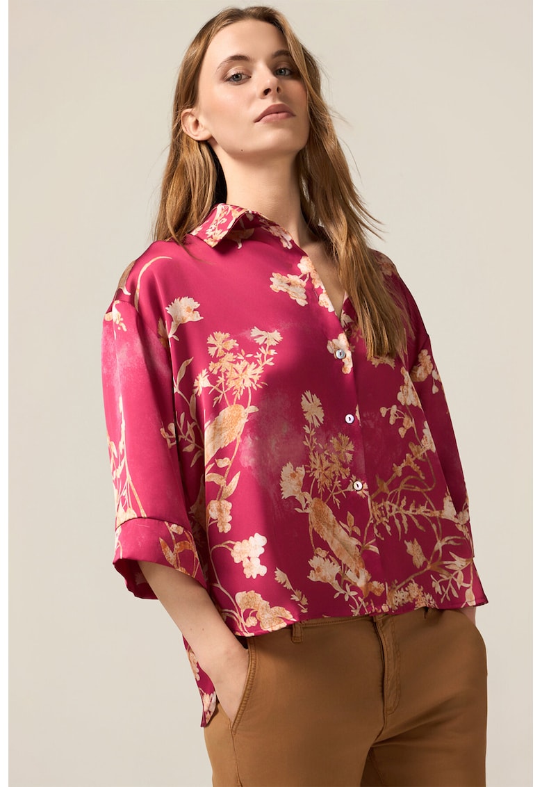 Сатенена риза с десен Oltre