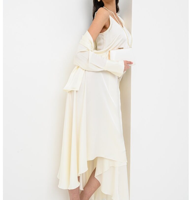 Сатинирана риза - Крем Attic and Barn