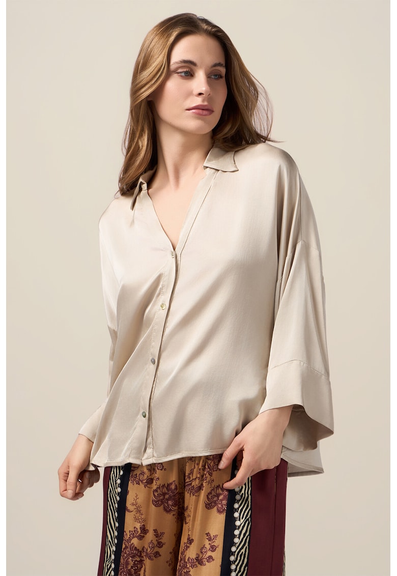 Сатинирана риза - Слонова кост Oltre