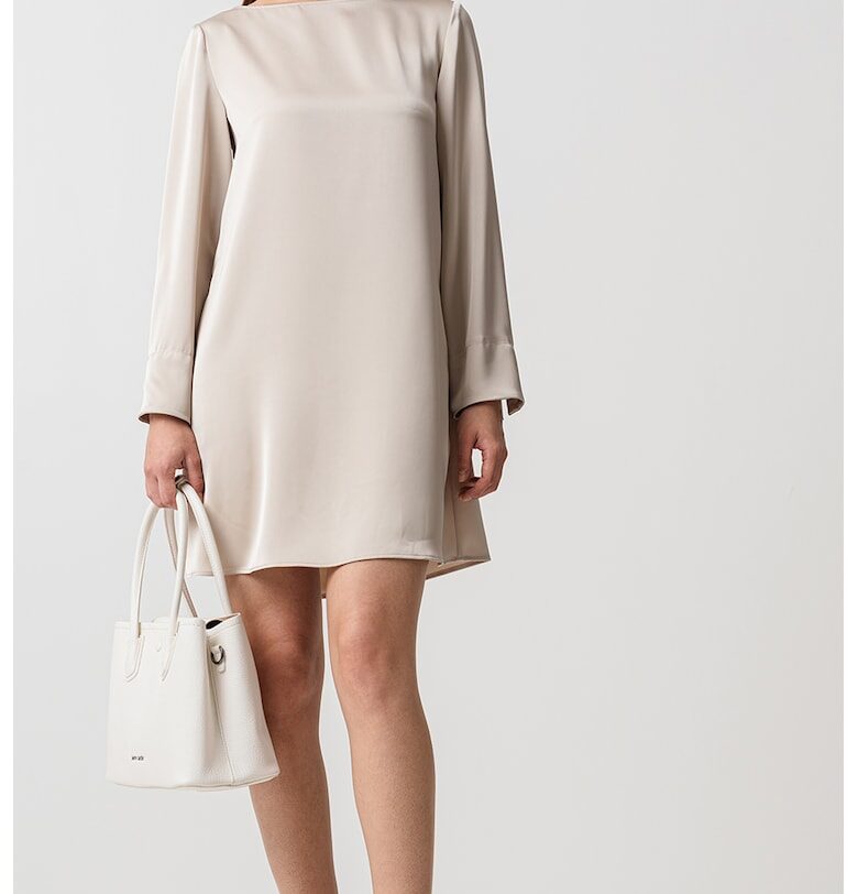 Сатинирана рокля - Камел MaxCo