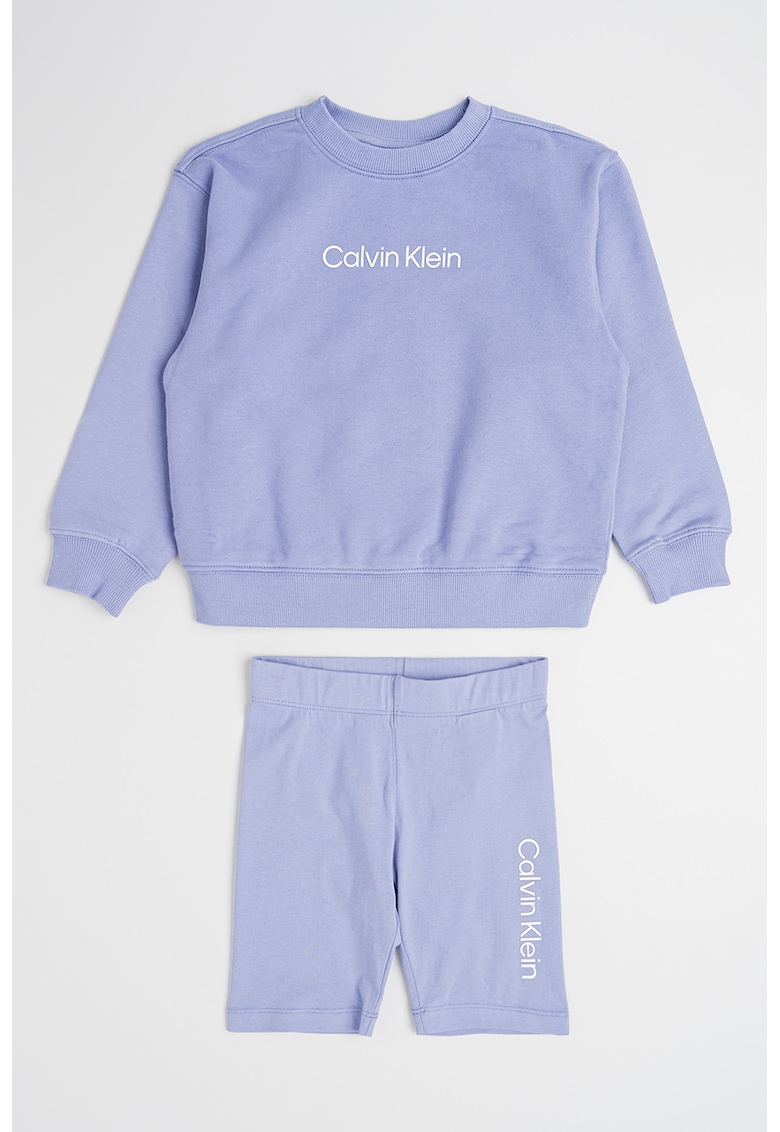 Свободен спортен екип с лого - Лилав CALVIN KLEIN