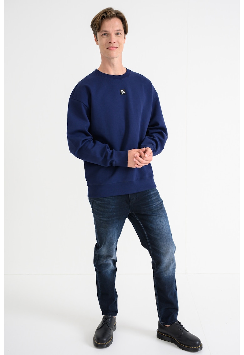 Свободен суитшърт Dettil - Петролно синьо HUGO