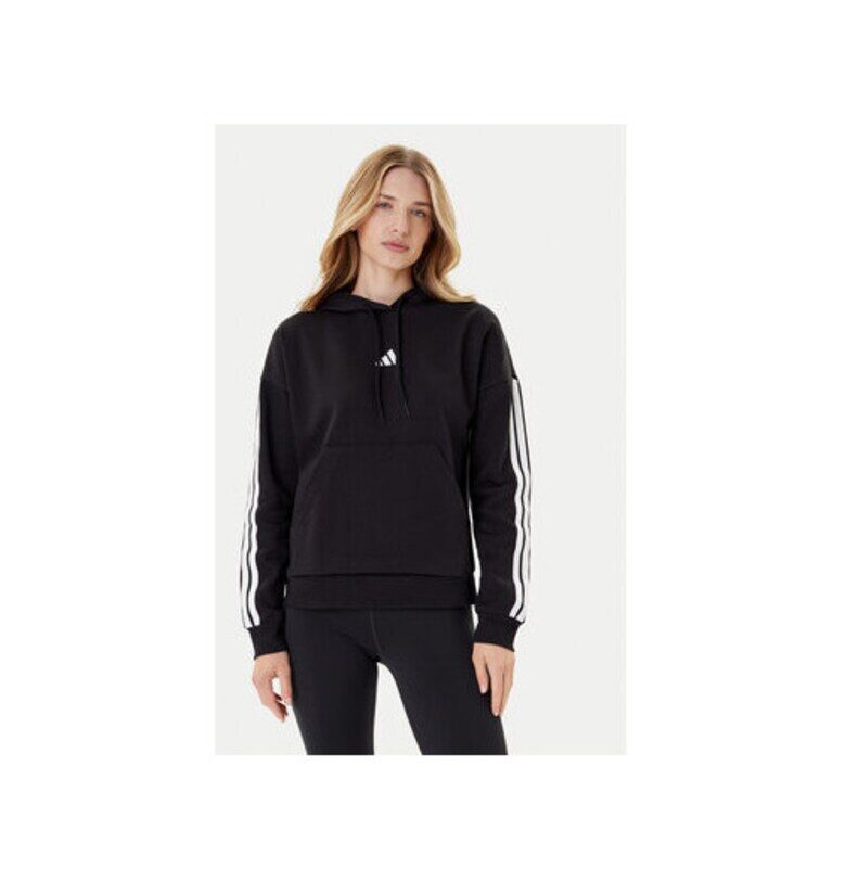 Свободен суичър с паднали ръкави и дискретно лого adidas