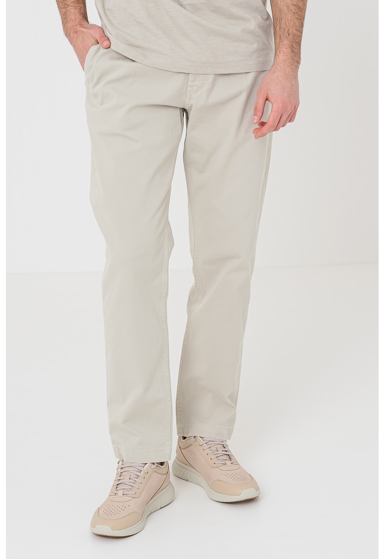 Свободен чино панталон - Светло сив BOSS