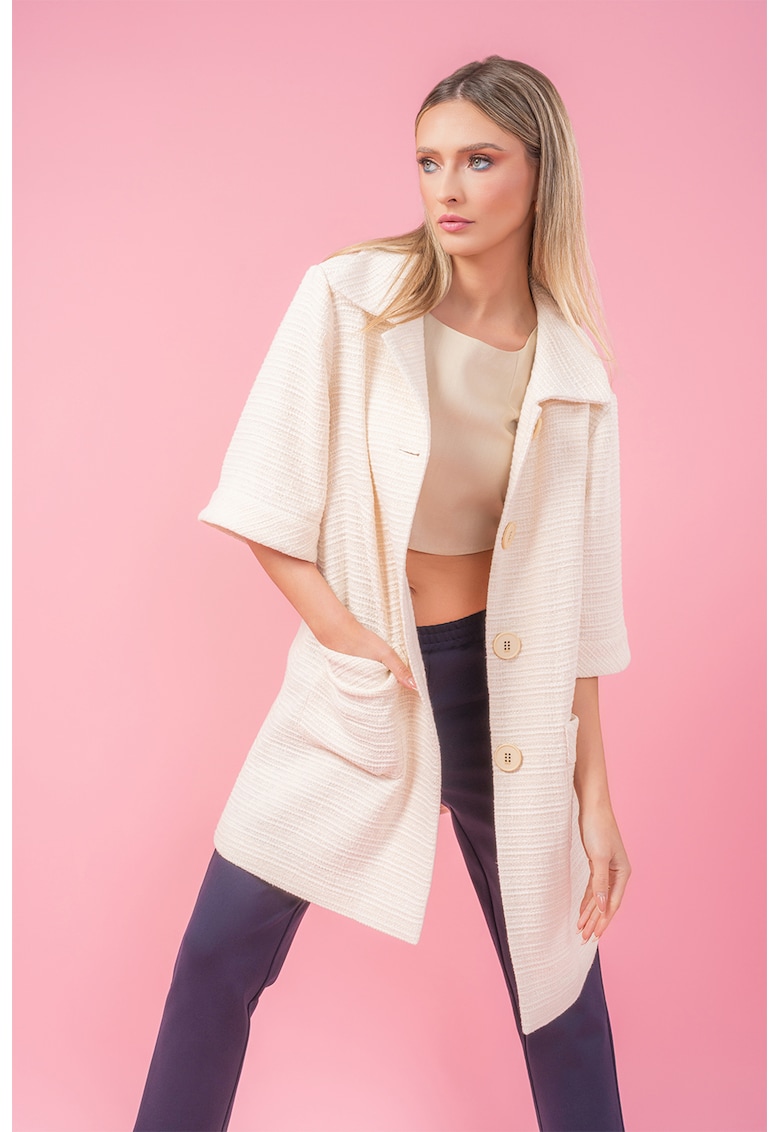 Свободна жилетка Faithful Threads - Крем EMAT