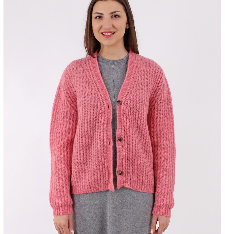 Свободна жилетка с копчета - Светлорозов AMAYA ROS