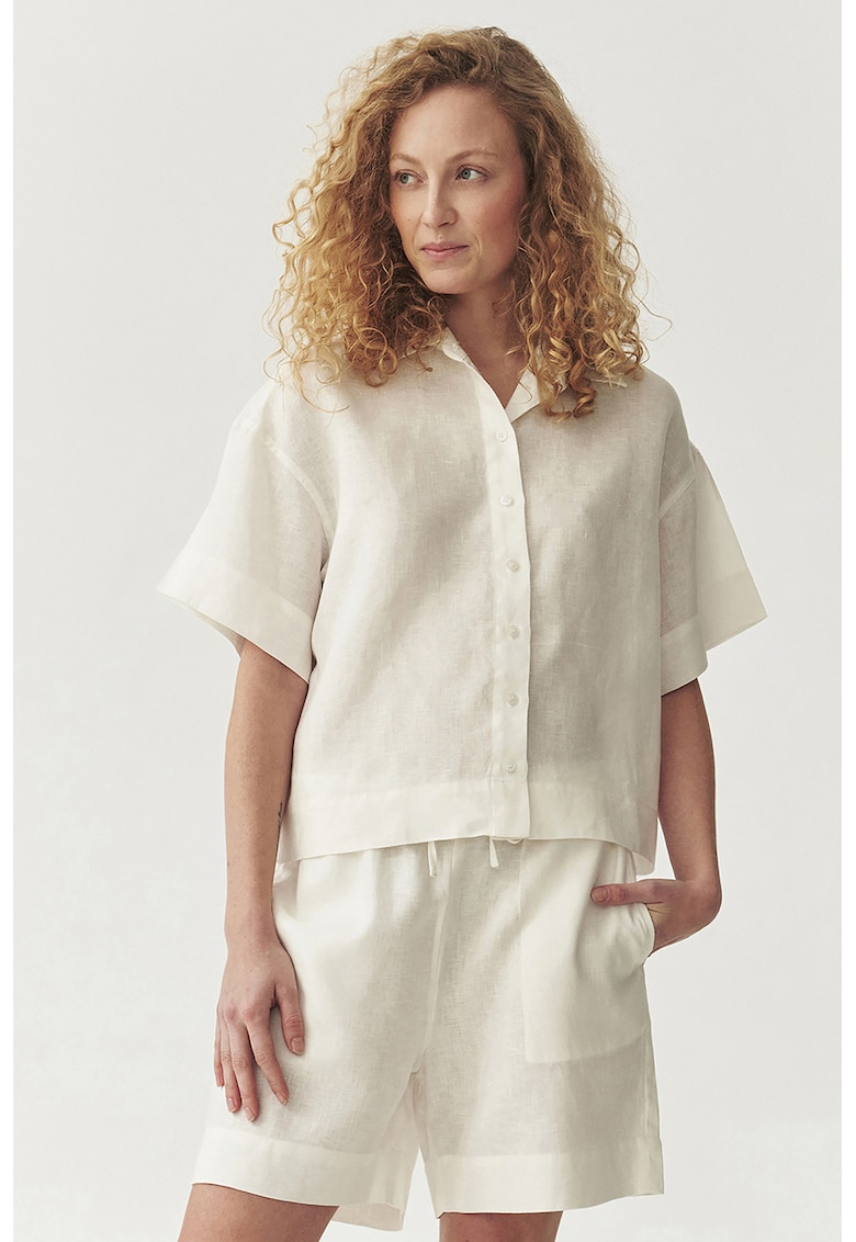 Свободна ленена риза - Мръснобял Tatuum