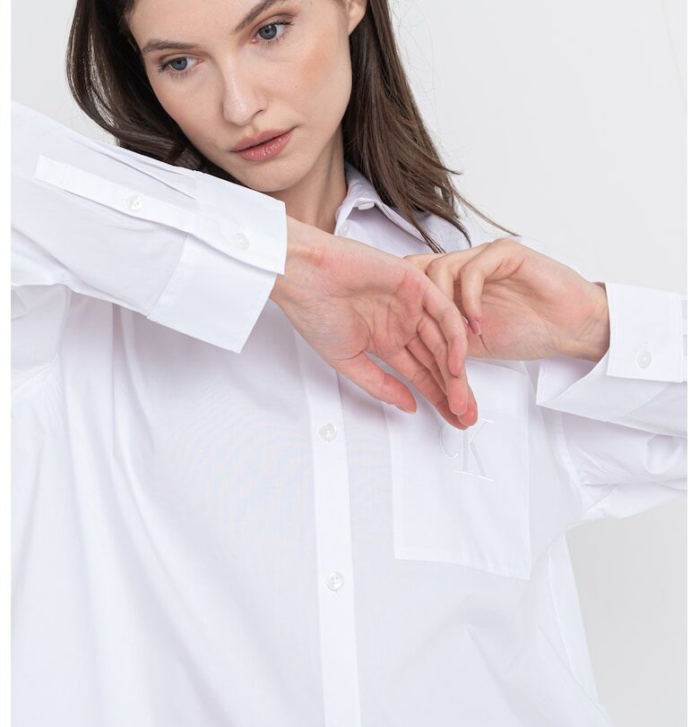 Свободна риза с джоб на гърдите - Бял CALVIN KLEIN JEANS