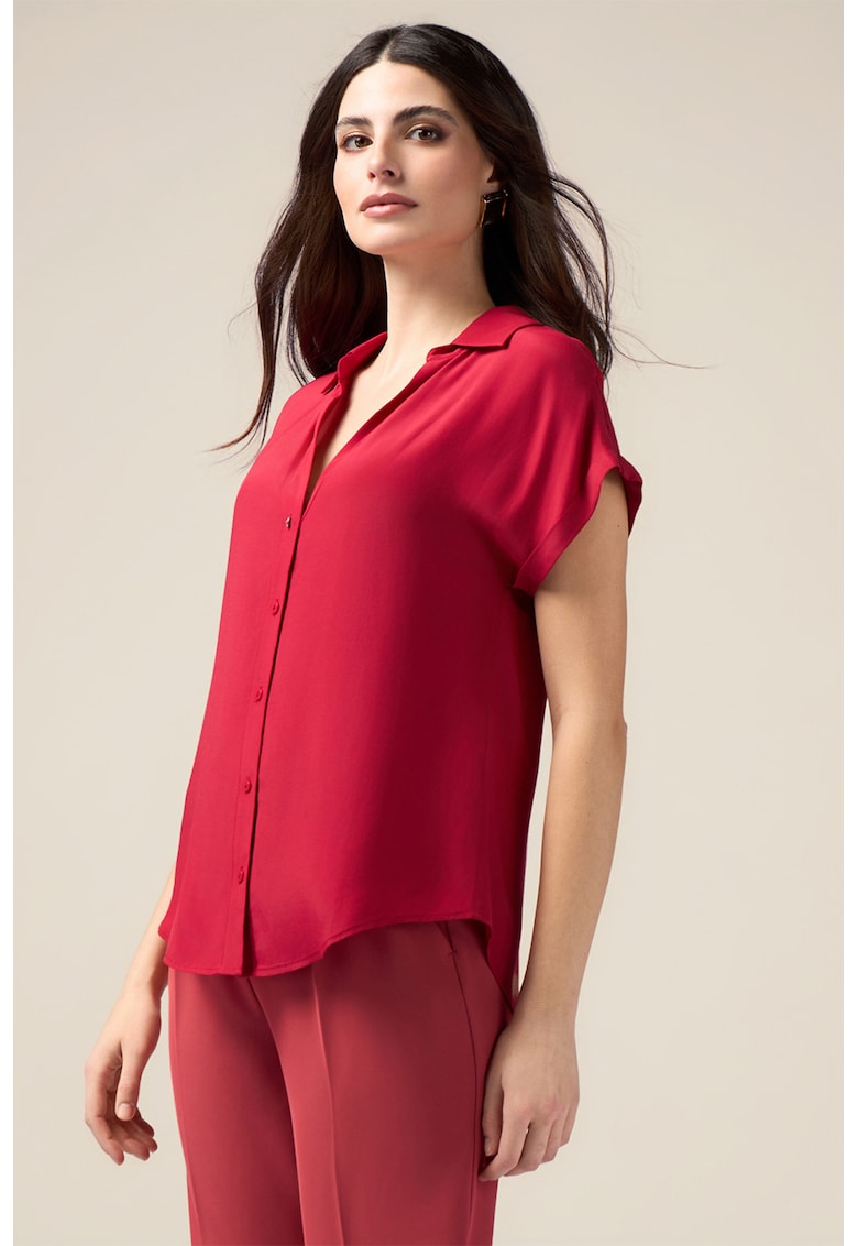 Свободна риза с шпиц - Червен Oltre