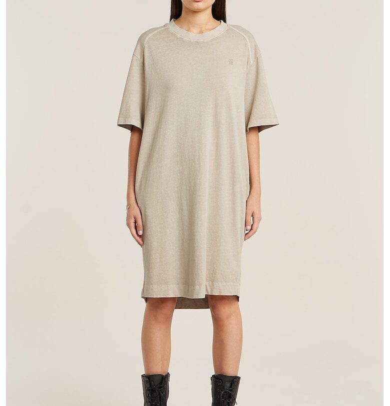 Свободна рокля тип тениска - Бежов G-STAR