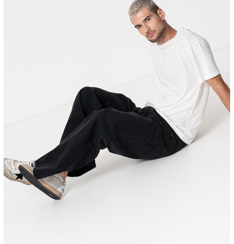 Свободни дънки Mason - Избеляло черно HUGO