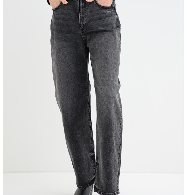 Свободни дънки с висока талия - Меланж тъмно сиво ARMANI EXCHANGE