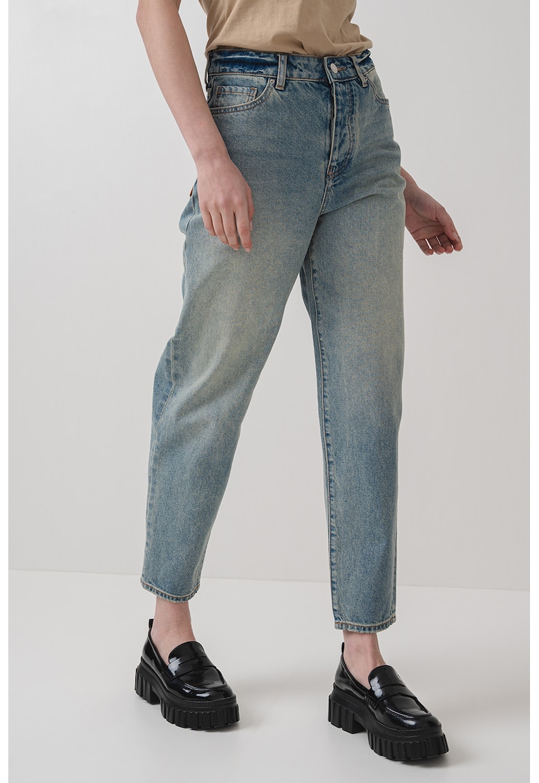 Свободни дънки с висока талия - Светлосин ARMANI EXCHANGE