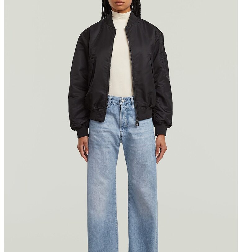 Свободни дънки с висока талия - Светлосин G-STAR