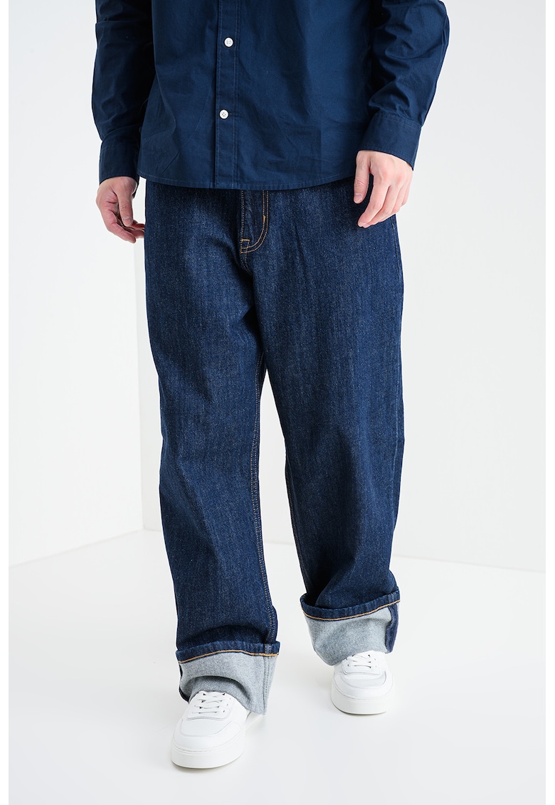 Свободни дънки с контрастни шевове - Ултрамарин синьо Tommy Jeans