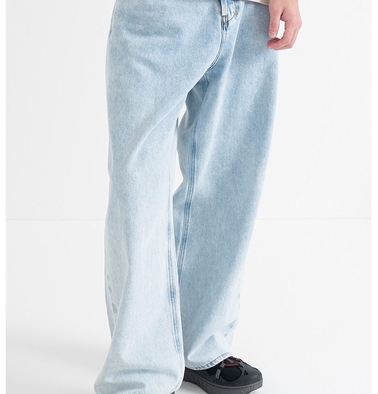 Свободни дънки с миди талия - Светлосин меланж Diesel