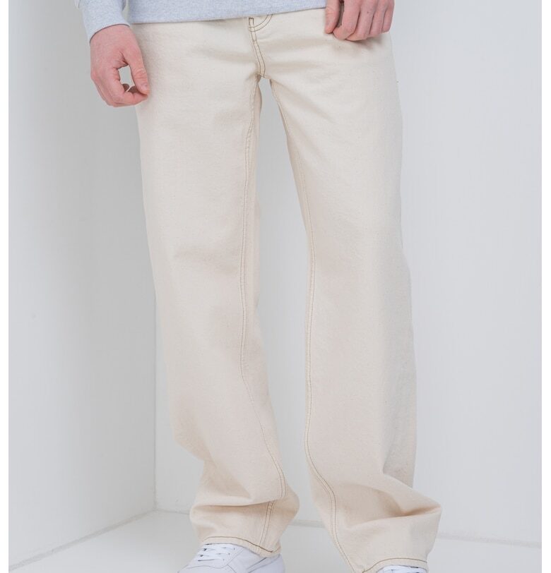 Свободни дънки със средновисока талия - Светло бежово Tommy Jeans