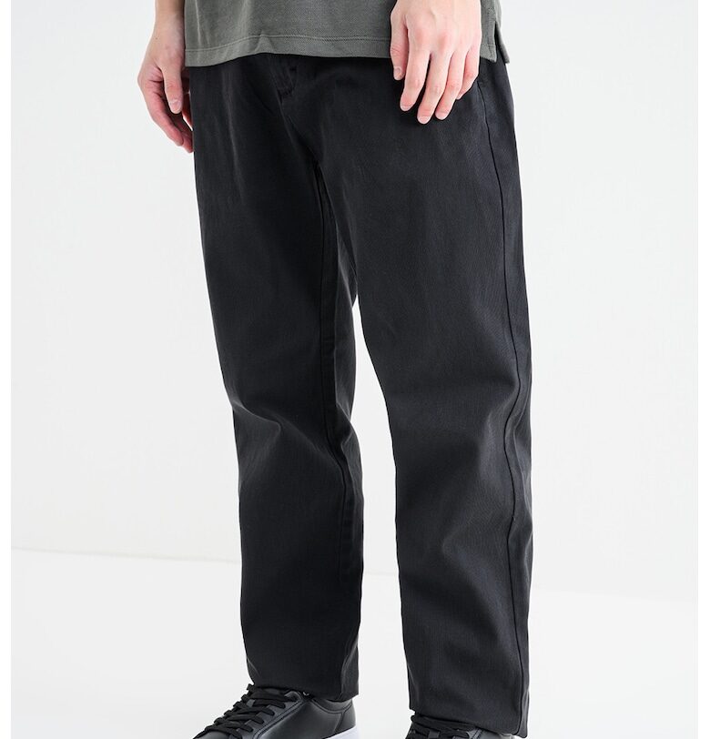 Свободни дънки със средновисока талия - Черен Tommy Jeans