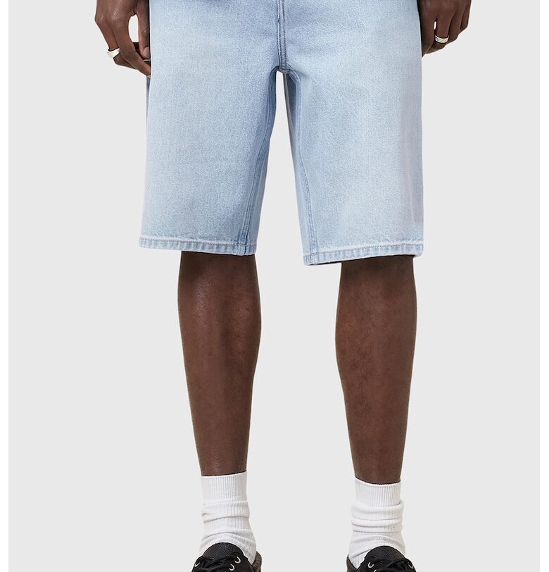 Свободни къси дънки Alva - Светлосин AllSaints