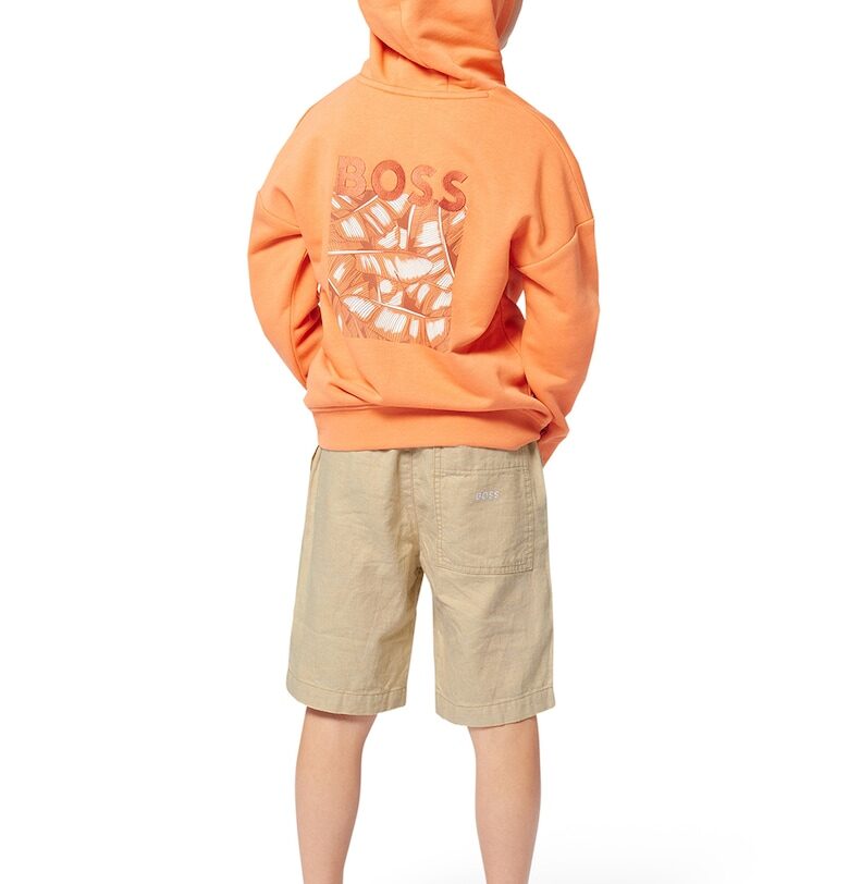 Свободни шорти - Бежов BOSS Kidswear