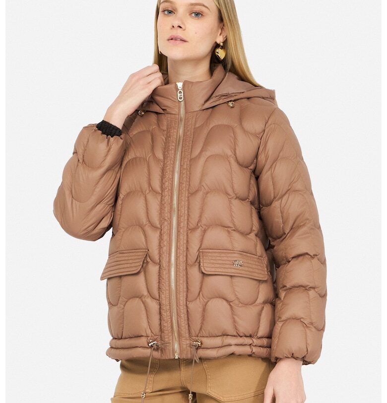 Свободно капитонирано зимно яке - Карамел Liu Jo