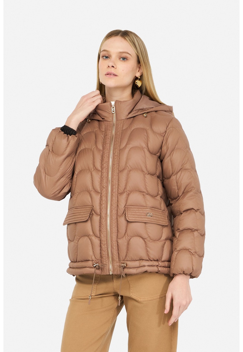 Свободно капитонирано зимно яке - Карамел Liu Jo