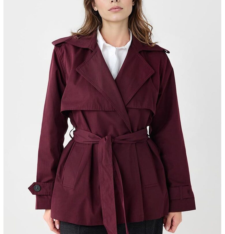 Свободно късо палто - Бордо JIMMY KEY