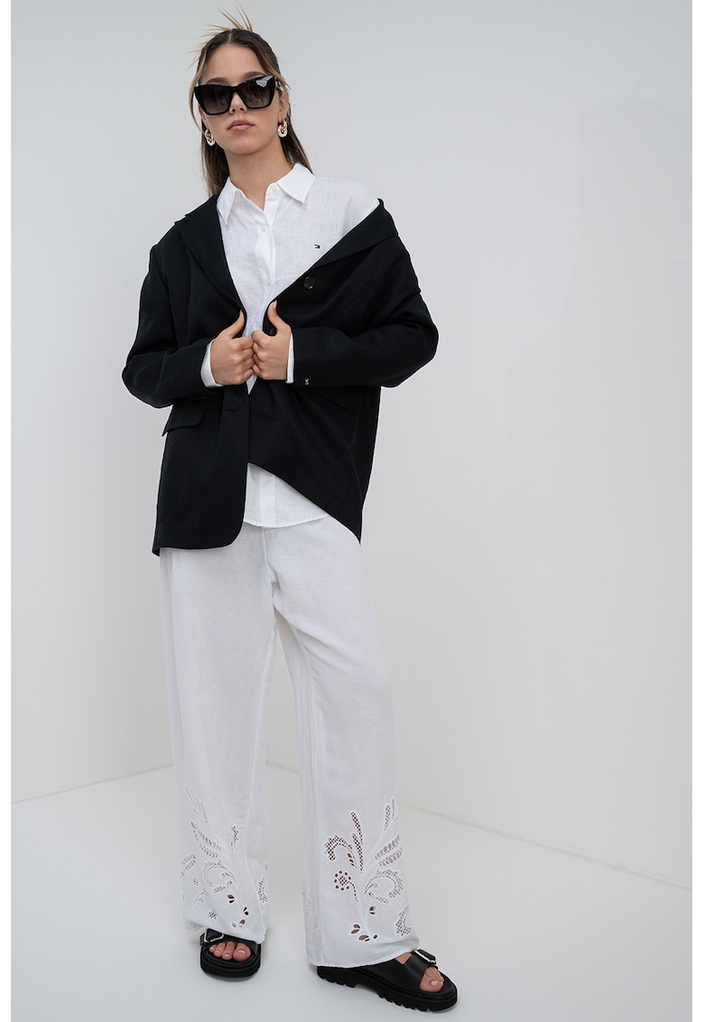 Свободно сако с копчета на маншетите - Черен Tommy Hilfiger