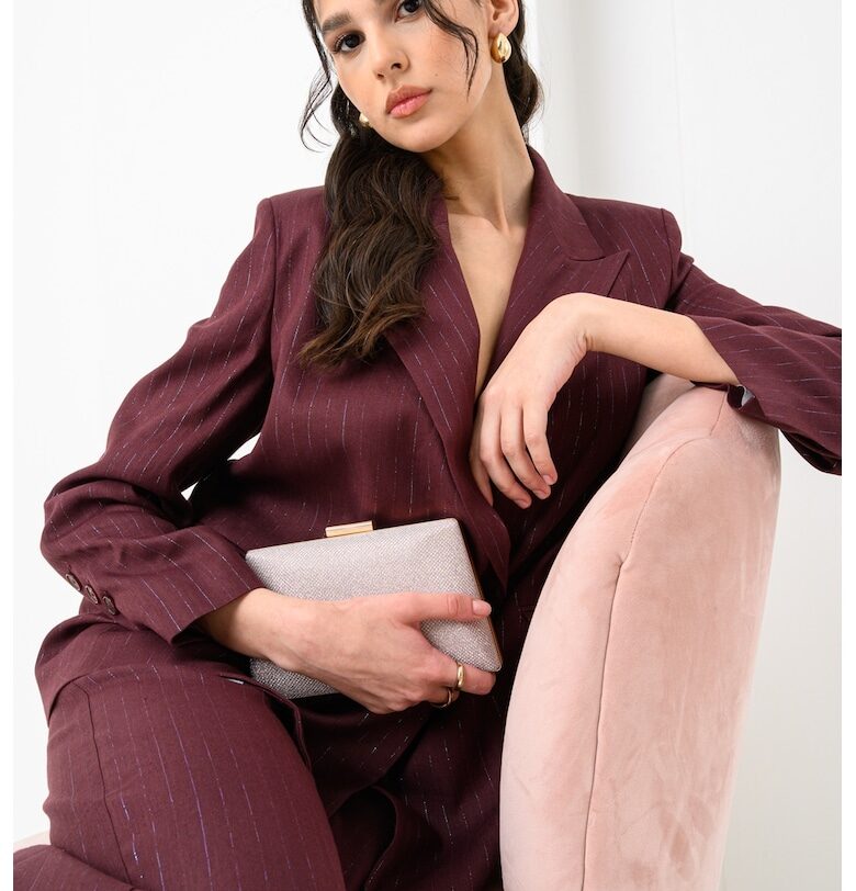 Свободно сако с лен - Бордо/Тюркоаз/Лайм зелено Attic and Barn