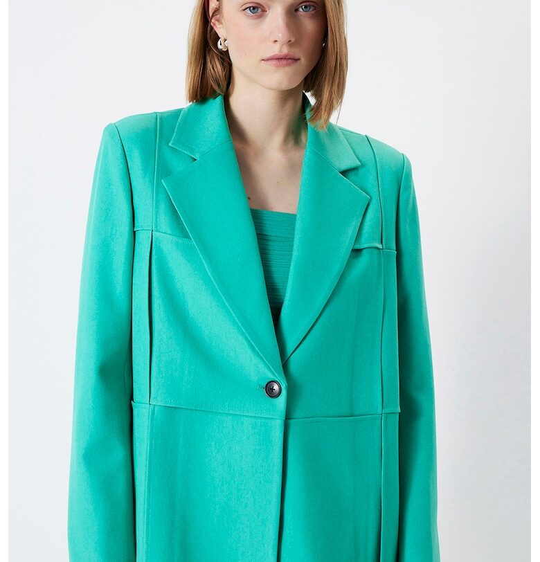 Свободно сако с раздвоен ревер - Ментово зелено Ipekyol