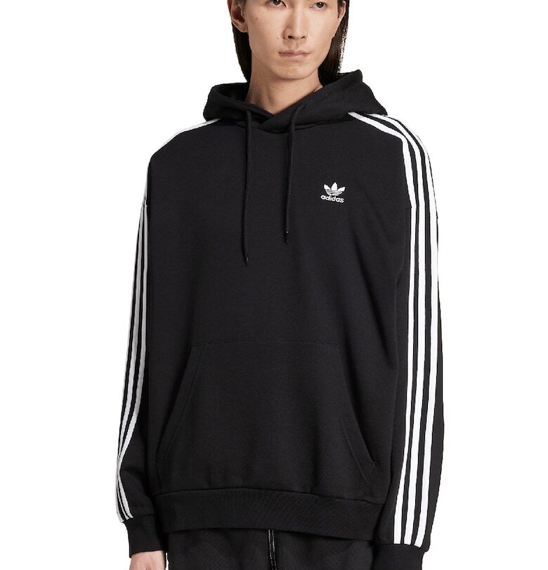 Свободно худи Adicolor - Бял/Черен adidas Originals