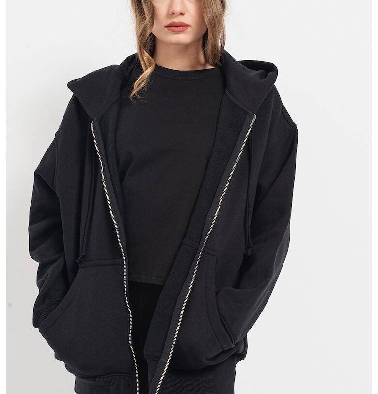 Свободно худи Phoenix с цип - Черен Nike